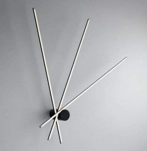 Applique SHANGAI Nero 3 bacchette 27W 100 cm In Alluminio