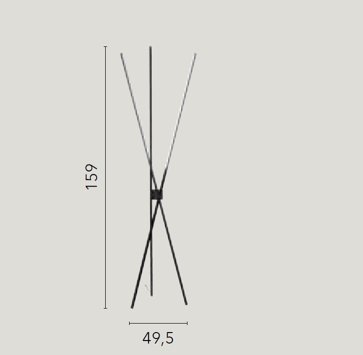 Piantana SHANGAI CCT 54W 160 cm In Alluminio