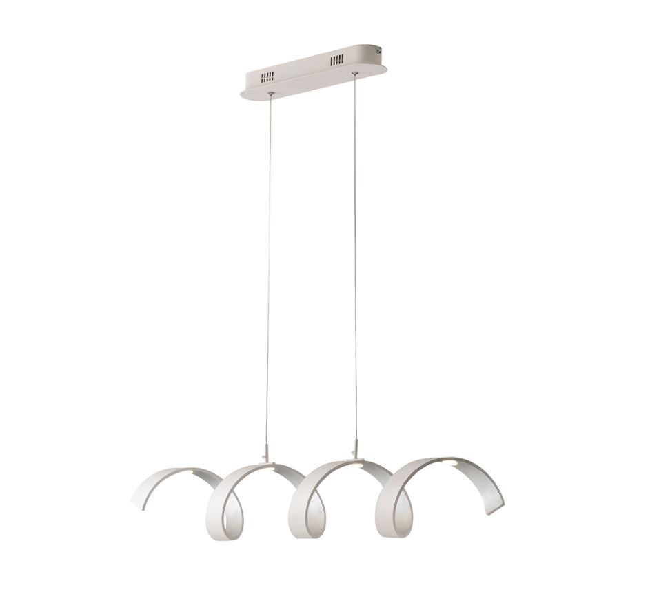 Lampadario HELIX LED 120 cm 20W Luce Calda in Alluminio