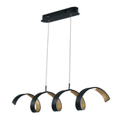 Lampadario HELIX LED 120 cm 20W Luce Calda in Alluminio