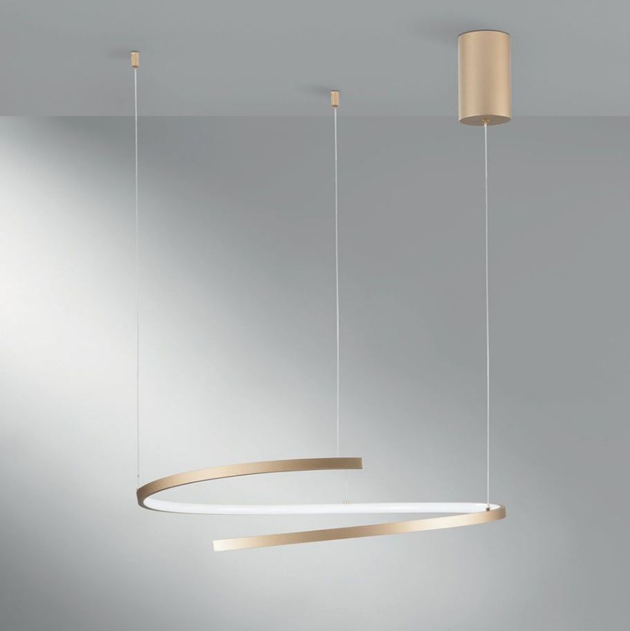 Lampadario MOMA Led CCT 150 cm 38W In Alluminio