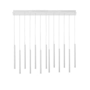 Lampadario PYPE 13 luci Led CCT 200cm 65W In Metallo