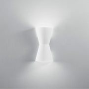 Applique CLEPSYDRA 2 portalampade Led (E14) 30 cm in Gesso