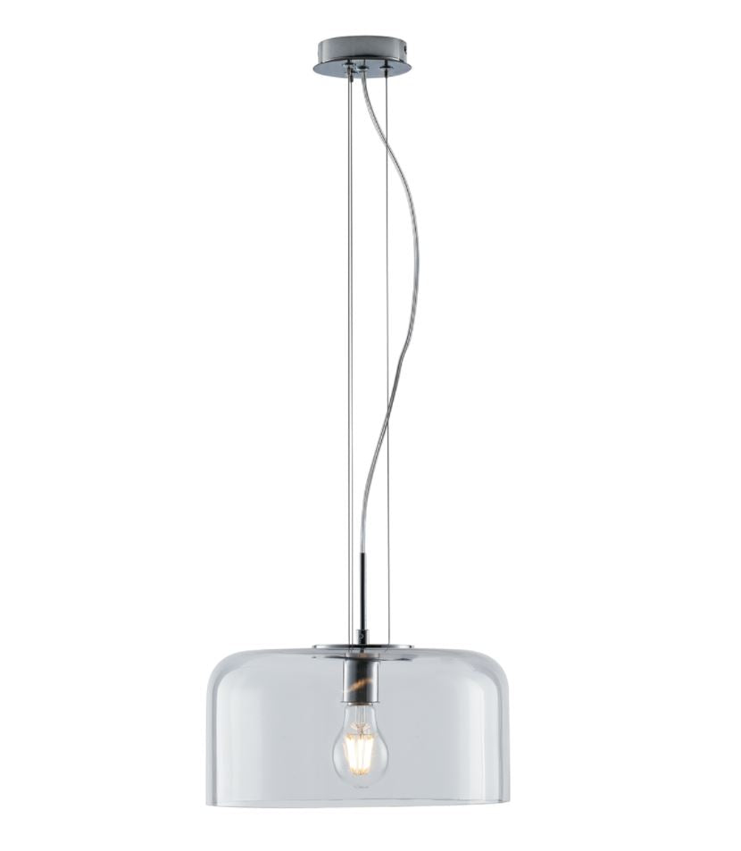 Lampadario GIBUS a Sospensione E27 35cm in Vetro