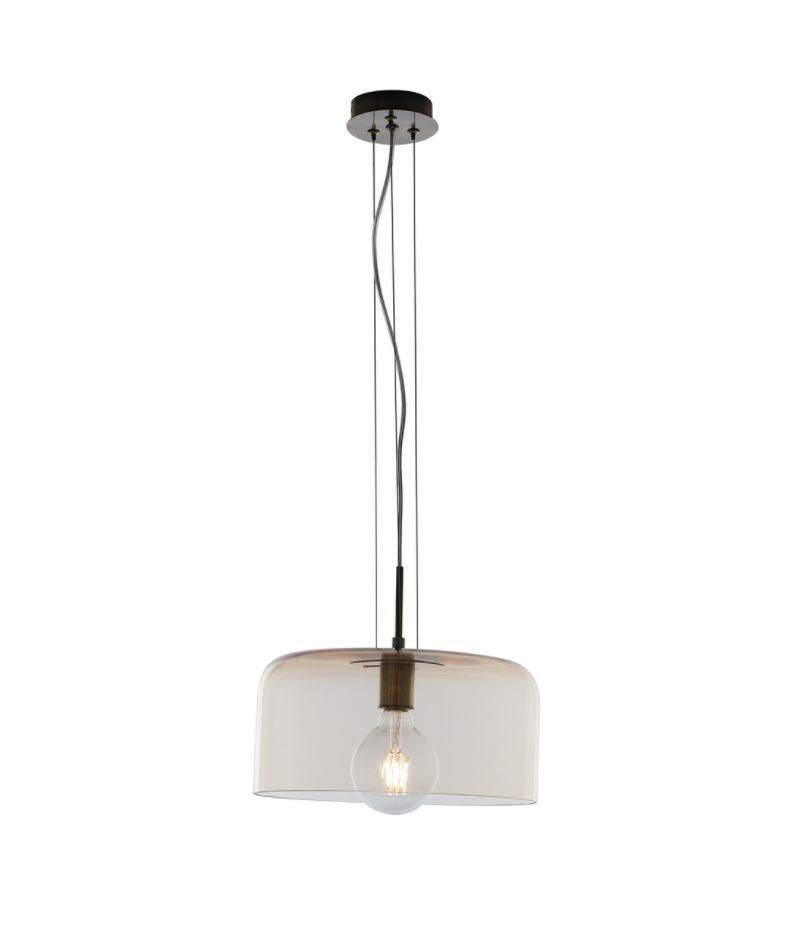 Lampadario GIBUS a Sospensione E27 35cm in Vetro