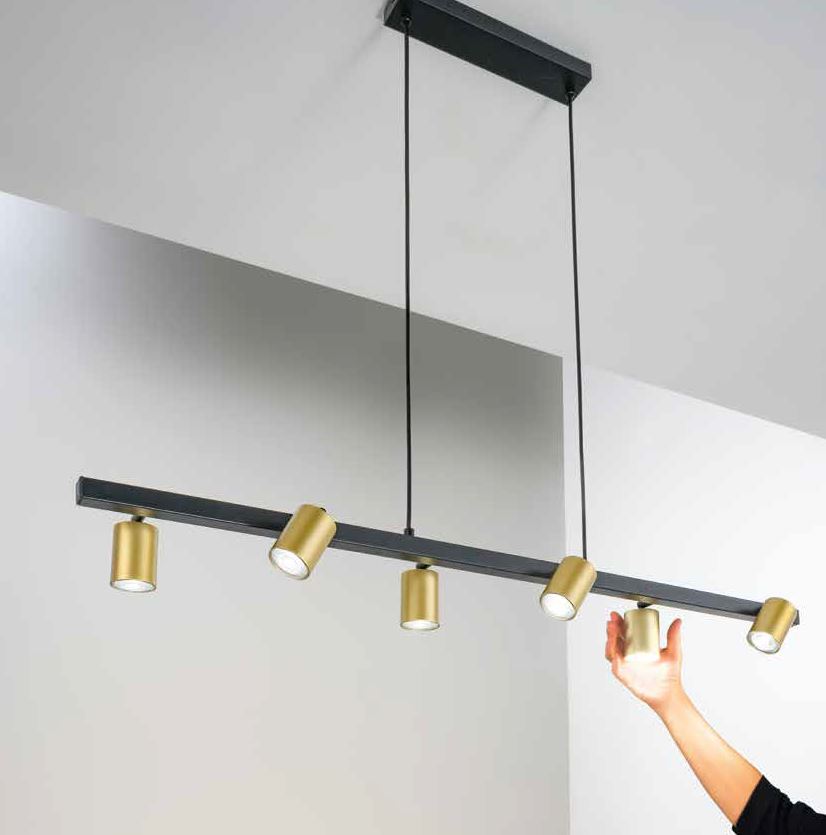 Lampada NIZZA a Sospensione 150 cm in Metallo