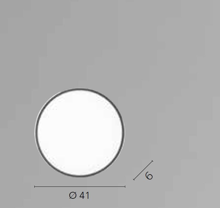 Plafoniera PANGEA CCT Rotonda 41 cm In Metallo