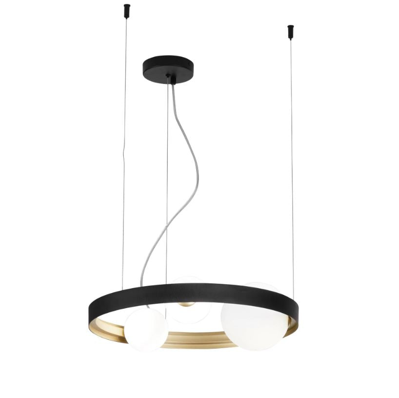 Lampadario SONETTO a Sospensione 3 Luci Led(G9) 45 cm in Alluminio