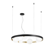 Lampadario SONETTO a Sospensione 8 Luci Led(G9) 76 cm in Alluminio