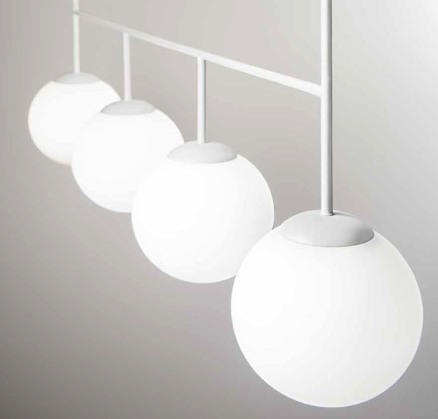 Lampadario BALY a Sospensione 4 Luci Led(E27) 125 cm in Metallo