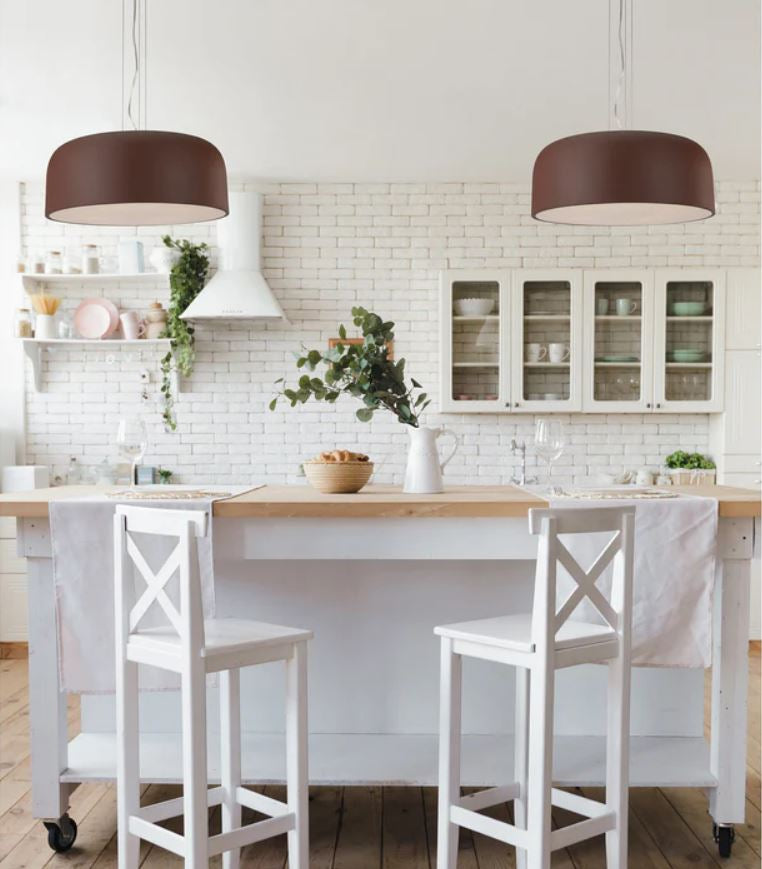 Lampadario BISTROT a Sospensione 4 Luci Led (E27) 52 cm In Metallo