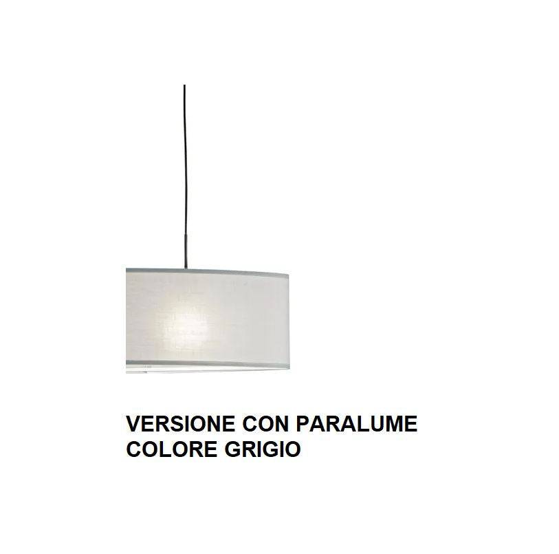 Lampadario CAPITAL a Sospensione Led(E27) 150x53 cm in Tessuto