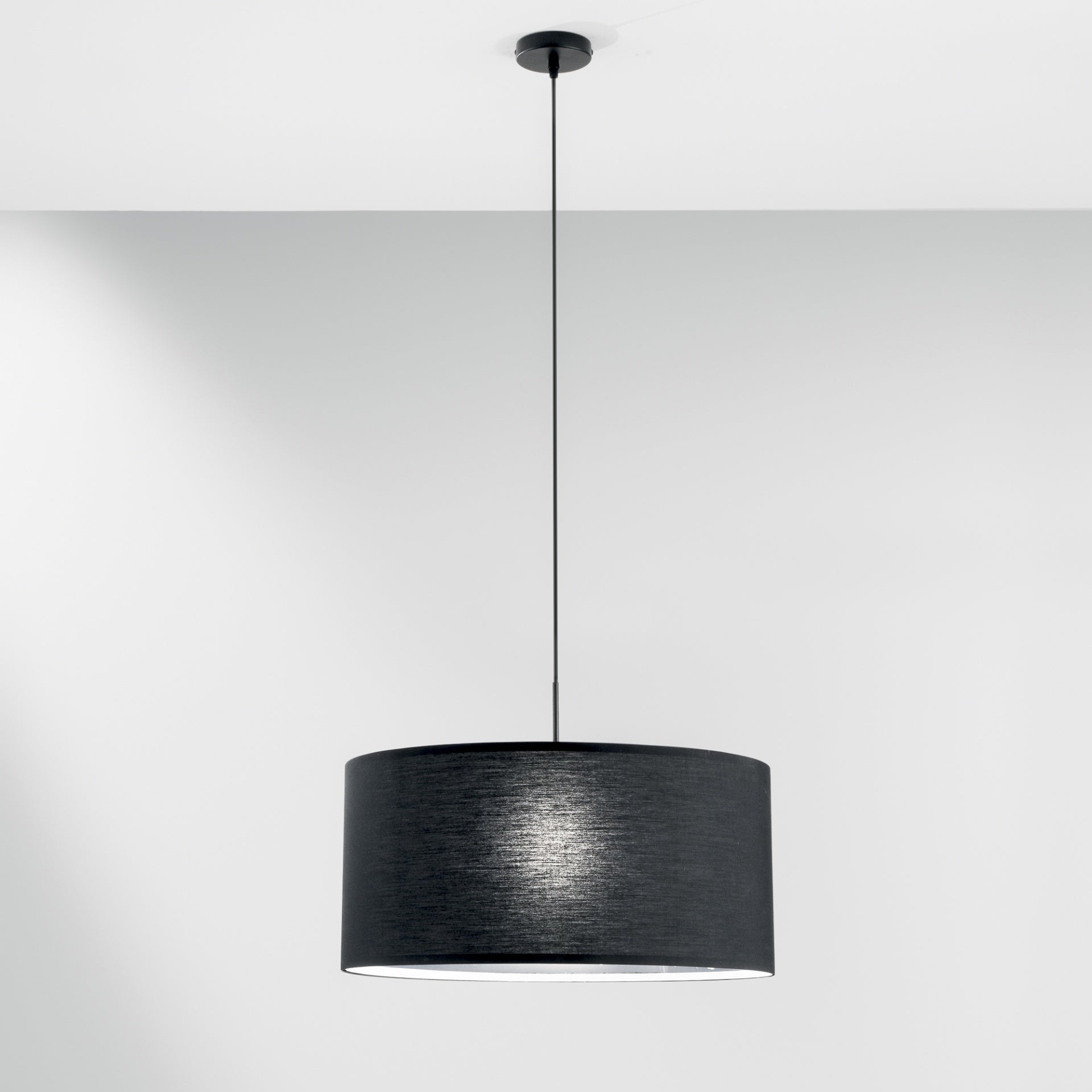 Lampadario CAPITAL a Sospensione Led(E27) 150x53 cm in Tessuto