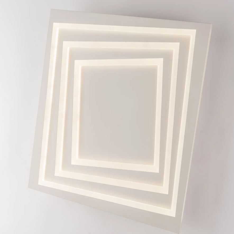 Plafoniera HYPNOTIC CCT Quadrata 26 cm In Alluminio