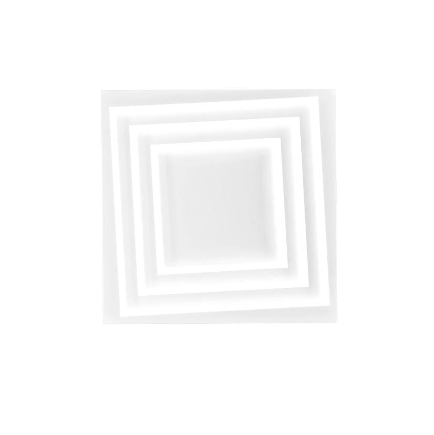 Plafoniera HYPNOTIC CCT Quadrata 26 cm In Alluminio