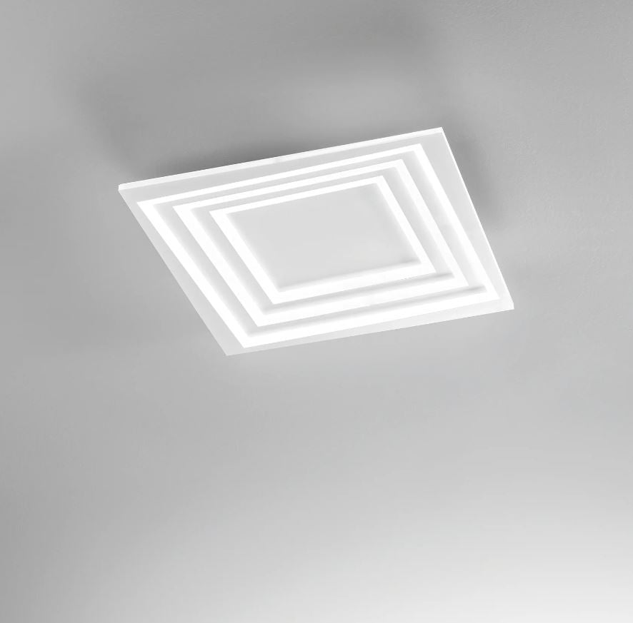 Plafoniera HYPNOTIC CCT Quadrata 47 cm In Alluminio