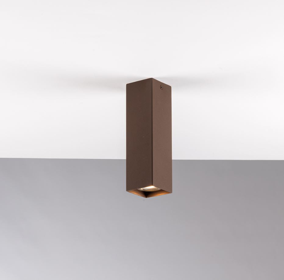 Faretto FLUKE Quadrato Led(GU10) 20 cm in Metallo