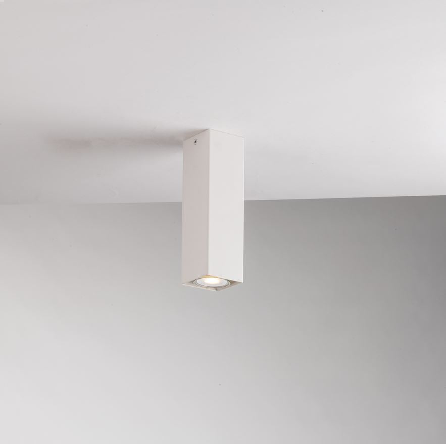 Faretto FLUKE Quadrato Led(GU10) 20 cm in Metallo