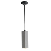 Lampadario KRUK Parallelepipedo a Sospensione Led(GU10) 130 cm In Cemento