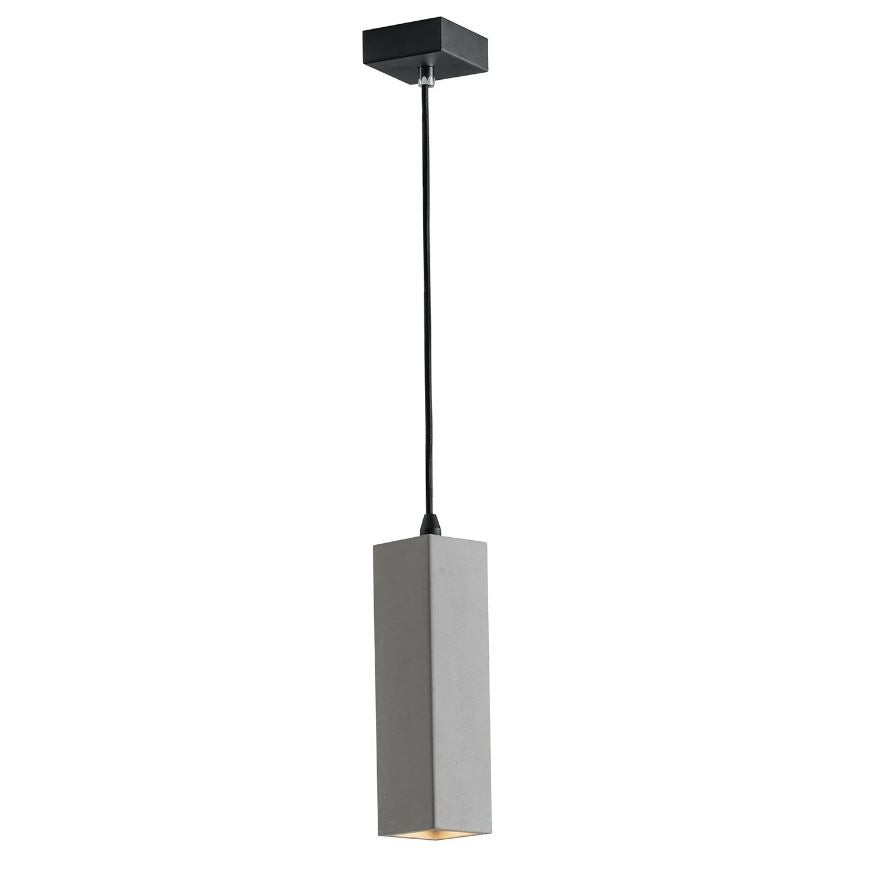 Lampadario KRUK Parallelepipedo a Sospensione Led(GU10) 130 cm In Cemento