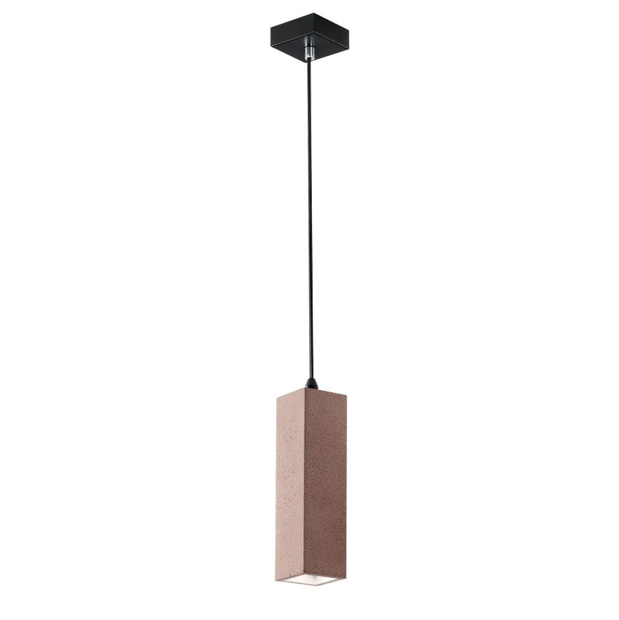 Lampadario KRUK Parallelepipedo a Sospensione Led(GU10) 130 cm In Cemento