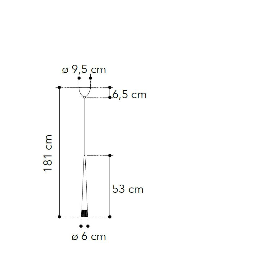 Lampada LANCELOT a Sospensione Led (GU10) 181cm In Metallo