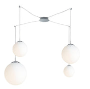 Lampadario CITY a Sospensione Led(E27) 4 luci 250 cm in Vetro