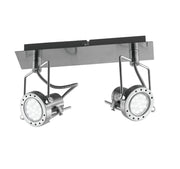 TECHNO Ceiling Light 2 Led Lights (GU10) 31 cm 5W in Metal