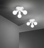 Plafoniera PUNTO 3 Portalampade Led(E27) 26 cm in Metallo