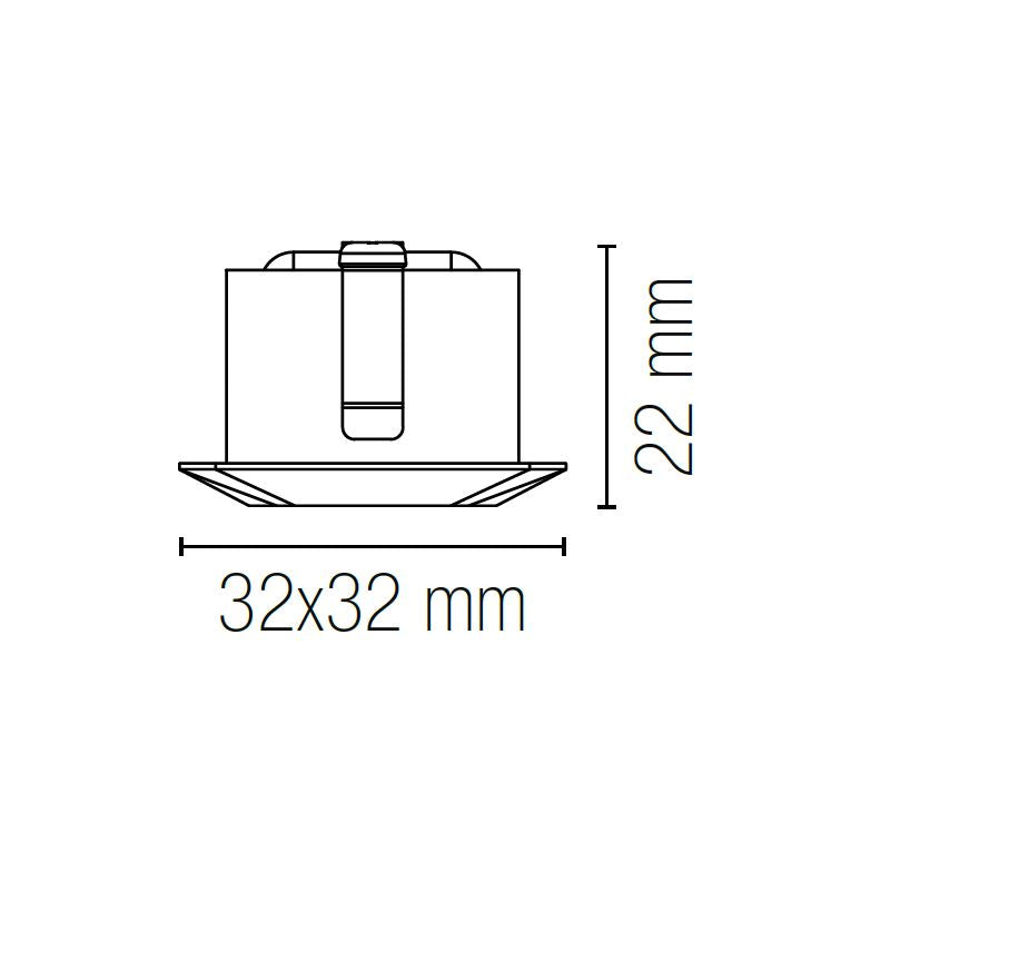 Faretto ASSO Da Incasso Rotondo Led 1W Nero in alluminio