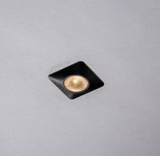ASSO Recessed Square LED Spotlight 1W Black in Aluminum
