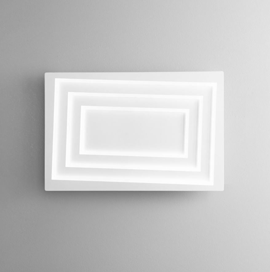 Plafoniera HYPNOTIC CCT Rettangolare 60x40 cm In Alluminio