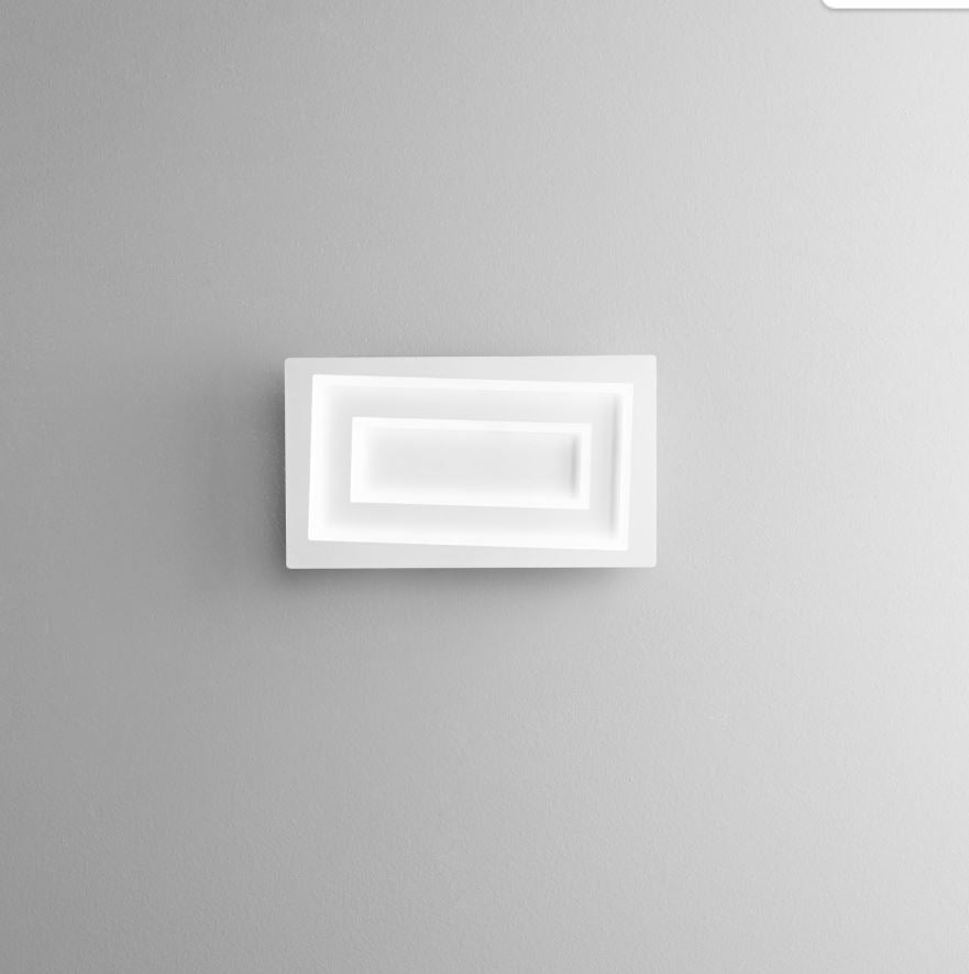 Plafoniera HYPNOTIC CCT Rettangolare 35x20 cm In Alluminio