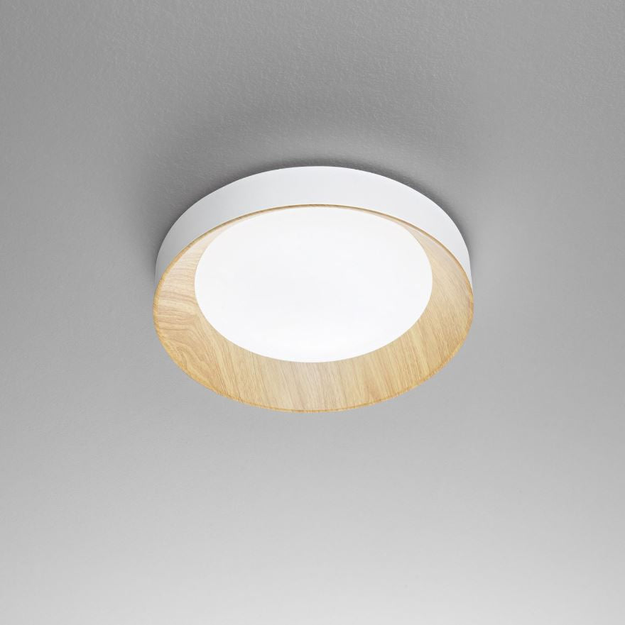 Plafoniera ARKA CCT Rotonda 40 cm In Legno