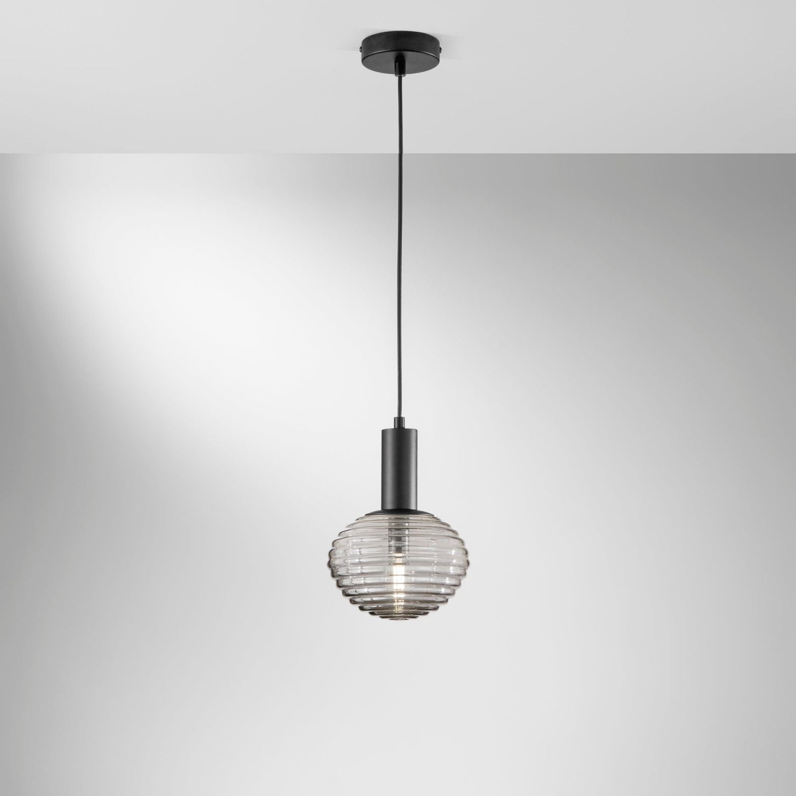 Lampadario RIPPLE a Sospensione Led(E27) 18 cm in Vetro