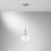 Lampadario RIPPLE a Sospensione Led(E27) 18 cm in Vetro