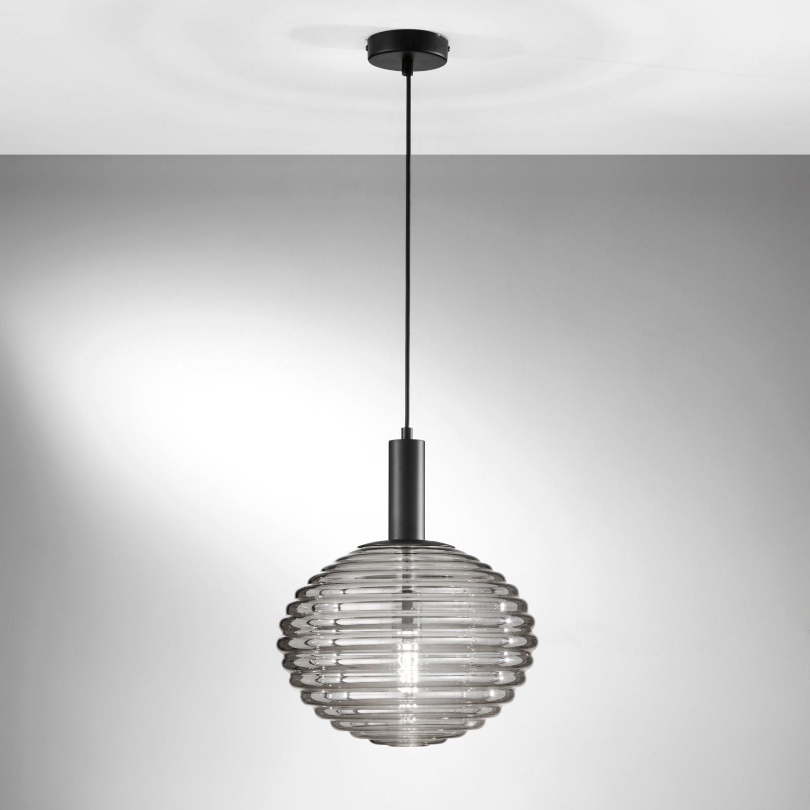 Lampadario RIPPLE a Sospensione Led(E27) 32 cm in Vetro
