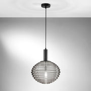Lampadario RIPPLE a Sospensione Led(E27) 32 cm in Vetro