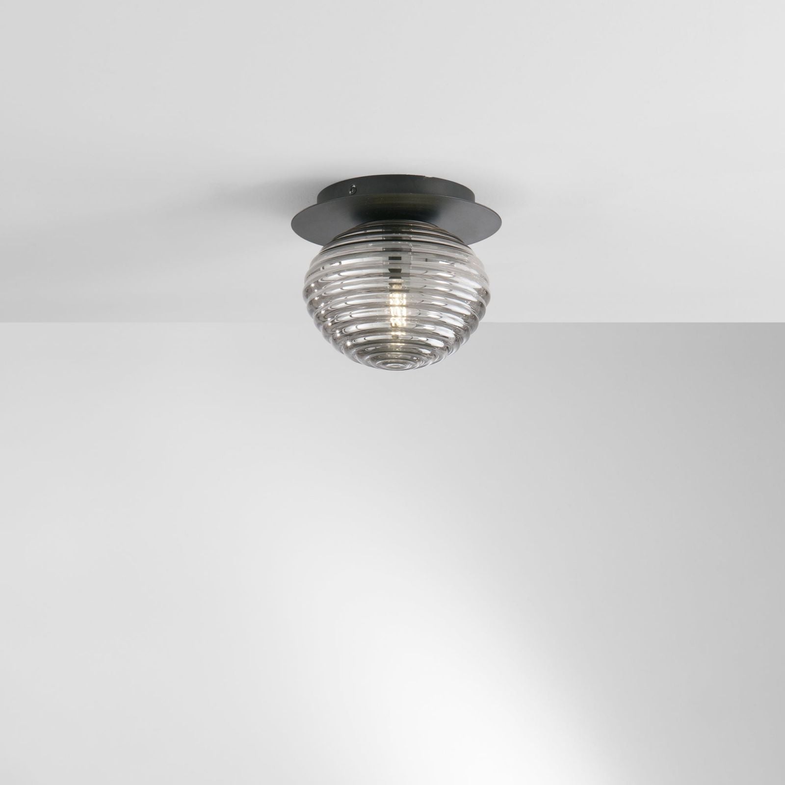 Plafoniera RIPPLE Led(E27) 20 cm in Vetro