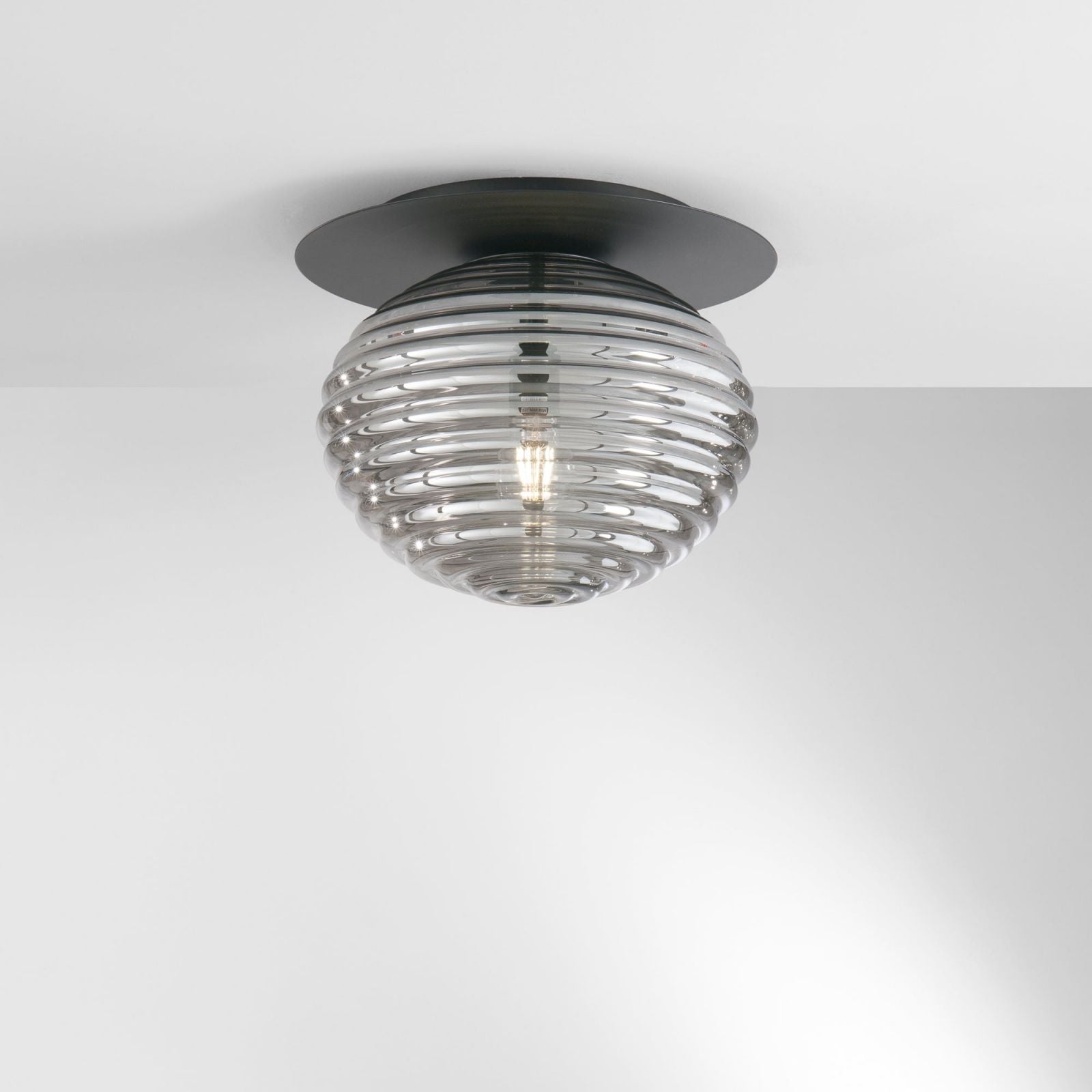Plafoniera RIPPLE Led(E27) 35 cm in Vetro