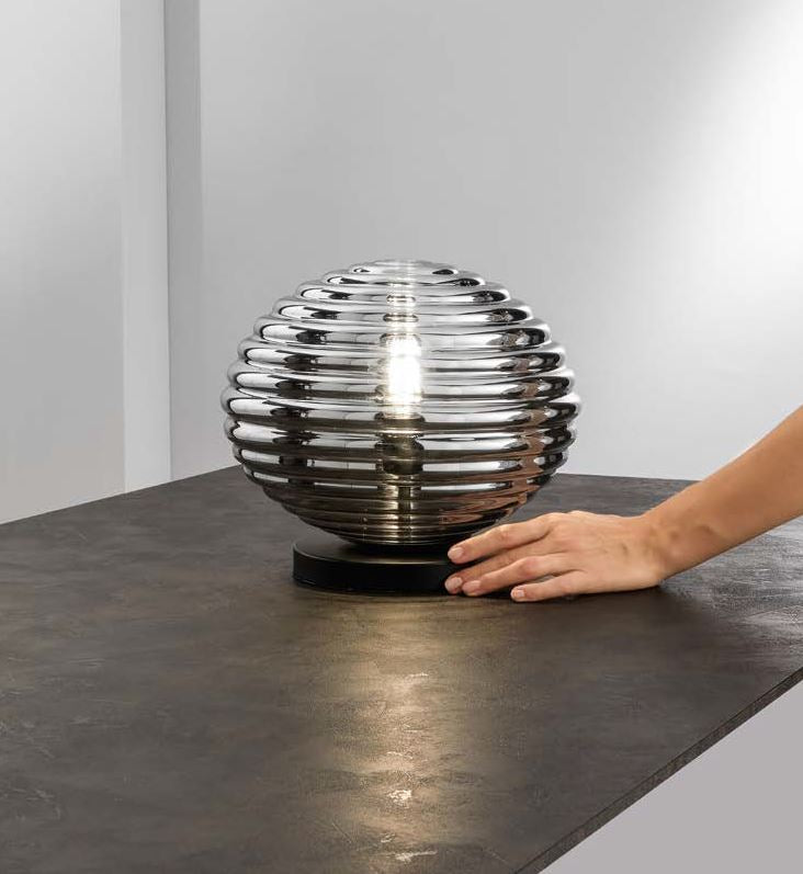 Lampada RIPPLE da Tavolo Led(E27) 32 cm in Vetro