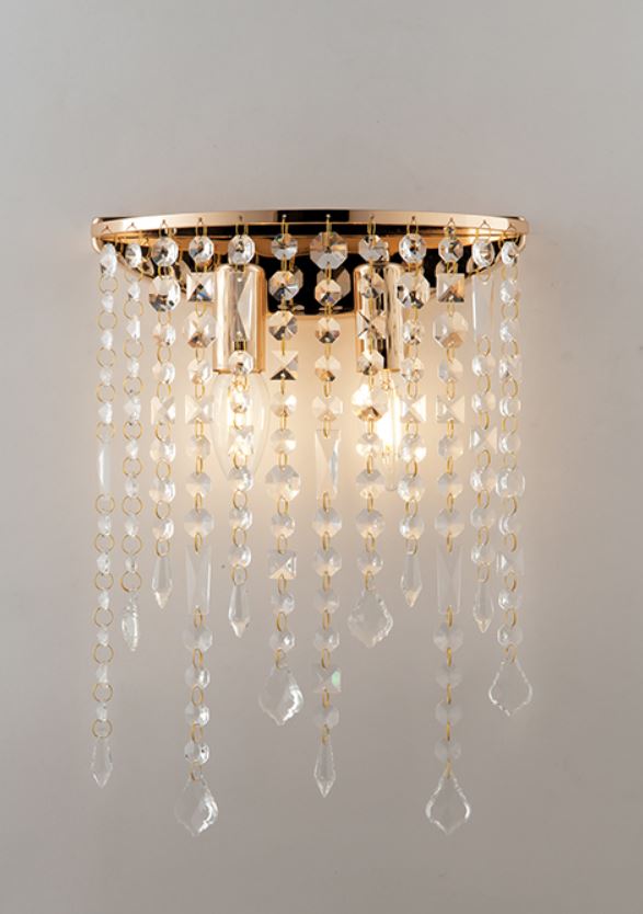 Applique BREEZE 2 portalampade Led (E14) 35 cm in Metallo