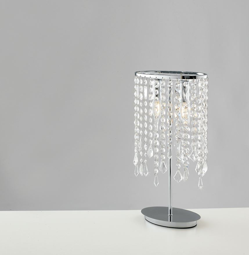 Lampada BREEZE Da Comodino 2 portalampade Led (E14) 44.5 cm in Metallo