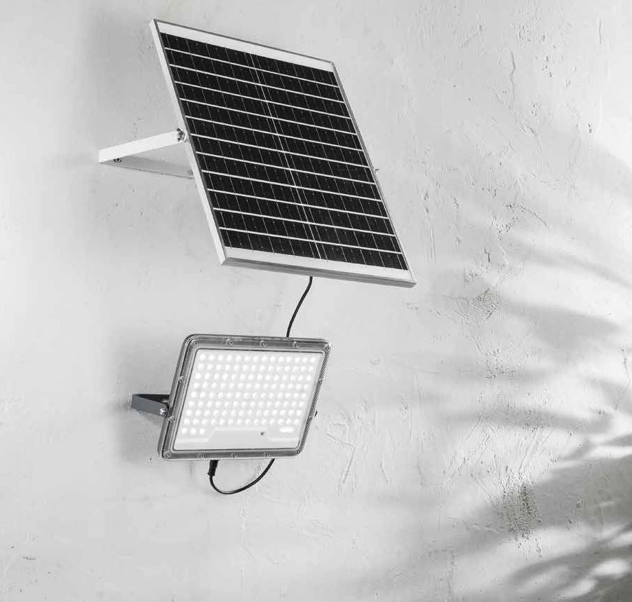 Faro Per Esterni Pannello Solare Led 400W 3500 Lumen IP65 Glaser Intec Light
