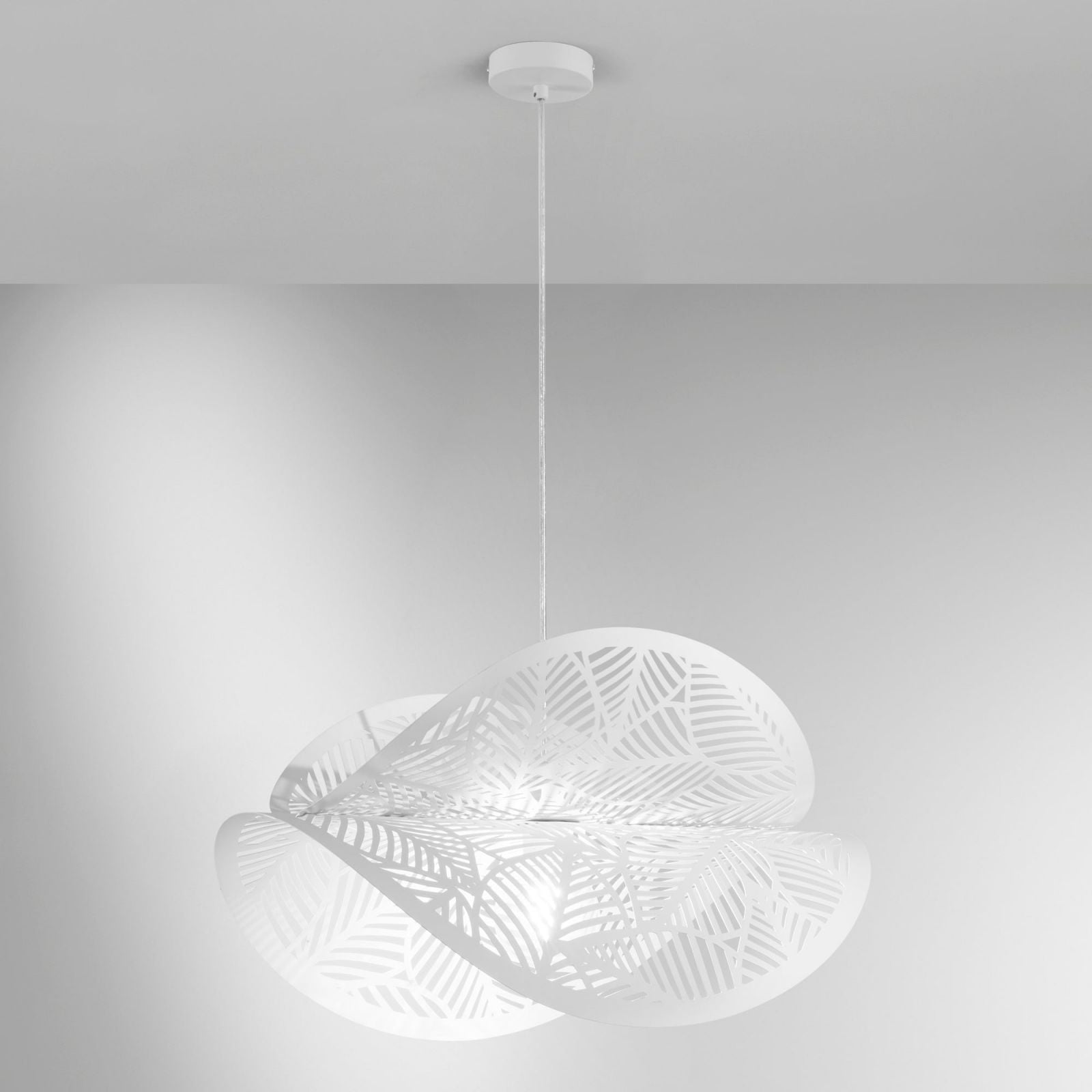 Lampadario RHEI a Sospensione Doppia Vela Led (E27) 60 cm In Metallo