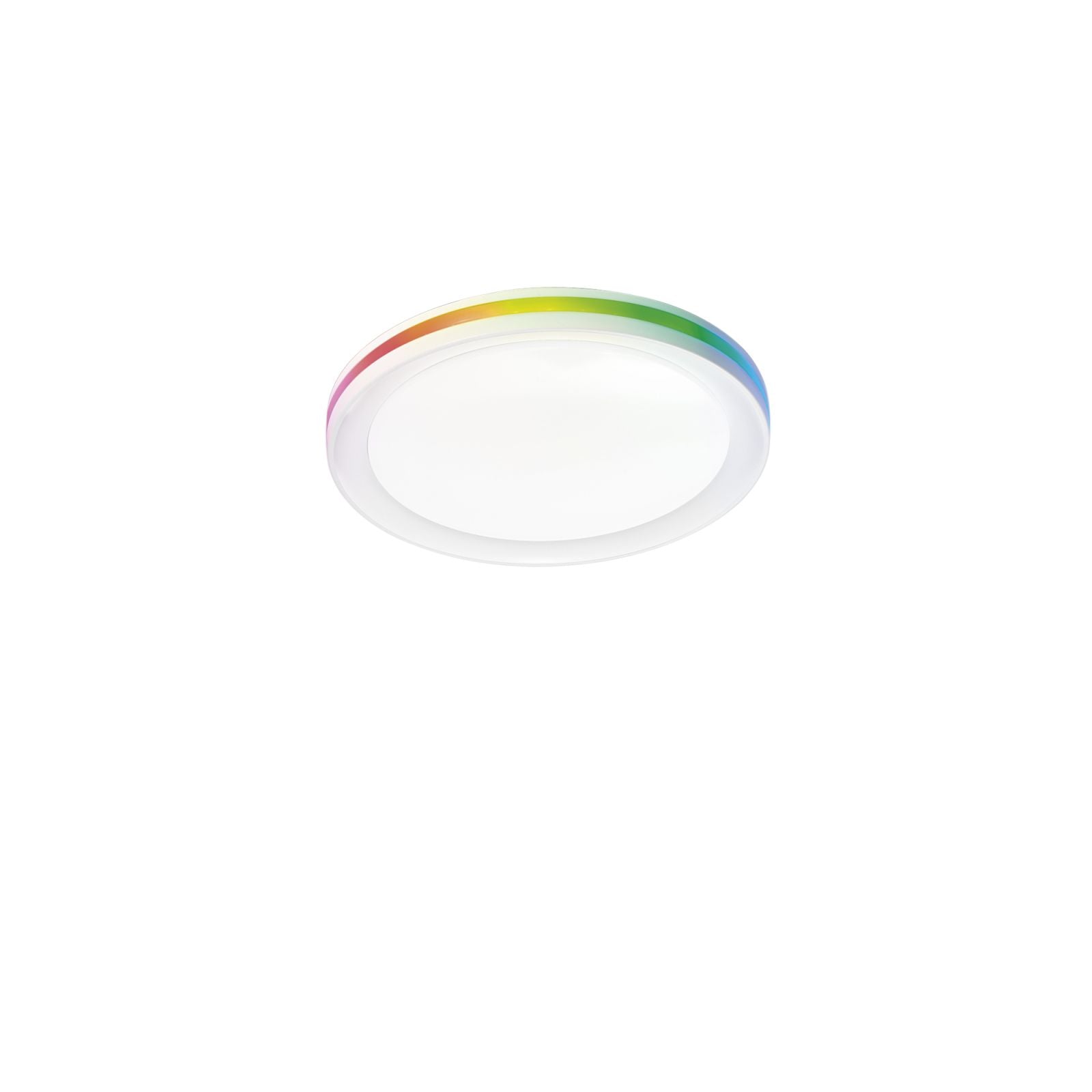 Plafoniera MAKEUP CCT/RGBW Rotonda 40 cm In Metallo e Acrilico