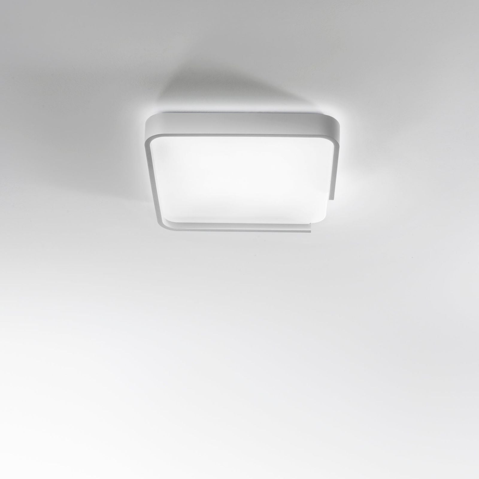 Plafoniera WAYOUT CCT Quadrata 48.5 cm In Plastica e Acrilico