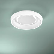 Plafoniera NURAX CCT Rotonda 49.5 cm In Alluminio e Acrilico