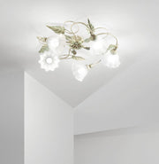 Plafoniera ISOTTA 5 Luci Led (E14) 68 cm In Metallo