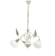 Lampadario ISOTTA a Sospensione 3 luci Led(E14) 80x60 cm In Metallo